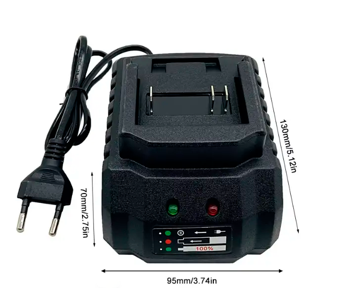 Зарядка к аккумуляторному электроинструменту(input 100-240v \ output 21v) БОЛЬШАЯ 38023 фото