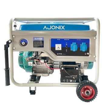 Генератор бензиновий AJONIX DL9500E (10 Квт) Електростарт + Колеса DL-9500E фото