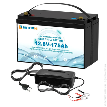 Аккумуляторная батарея BOTTIONE LiFePO4 12V 175AH 38069/7 фото