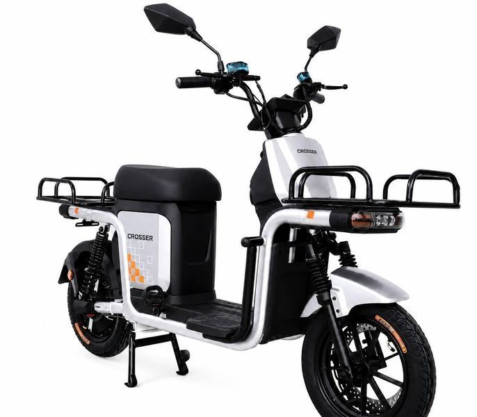 Грузовой электровелосипед (велоскутер) Crosser SUPER MAX 1200W | 60V/30AH LiFePO4 SUP-018 фото